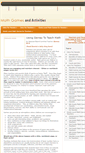Mobile Screenshot of mathgamesandactivities.com